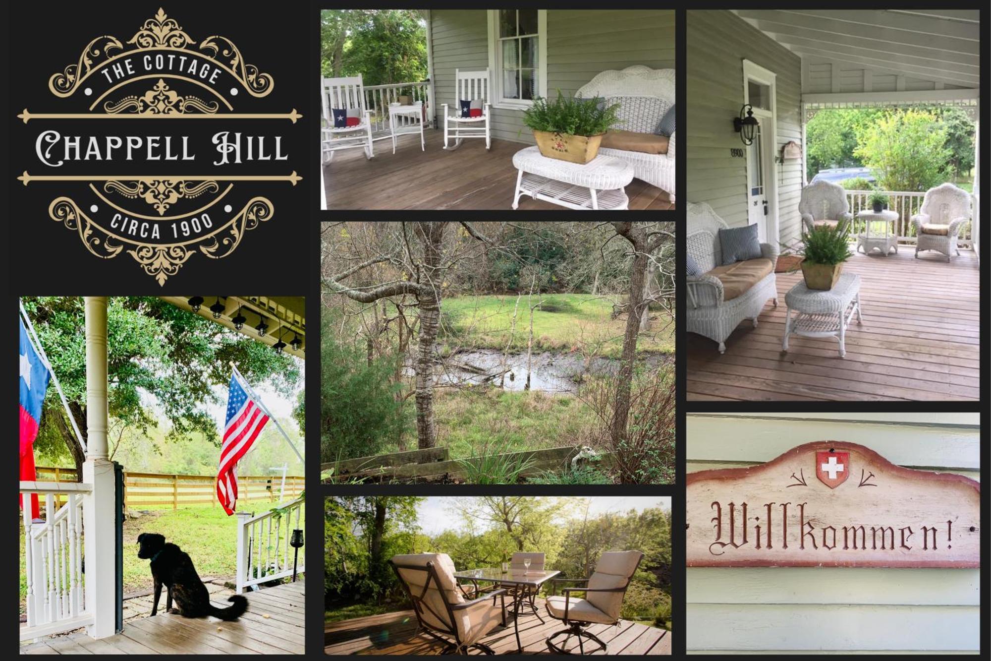 Circa 1900 - Historic - Romantic - Private - Pond - Fenced Yard - The Cottage At Chappell Hill ภายนอก รูปภาพ